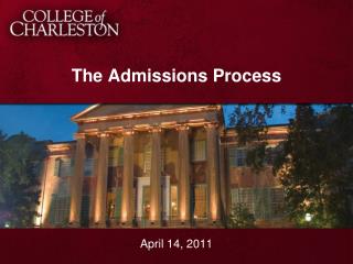 The Admissions Process