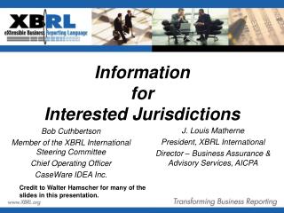 Information for Interested Jurisdictions