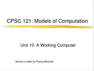 CPSC 121: Models of Computation