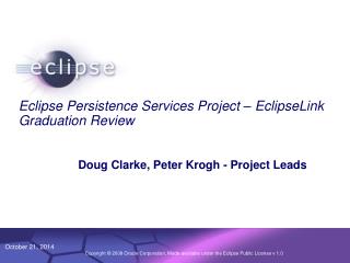 Eclipse Persistence Services Project – EclipseLink Graduation Review