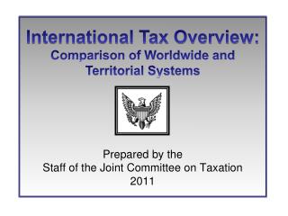 Prepared by the Staff of the Joint Committee on Taxation 2011