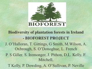 Biodiversity of plantation forests in Ireland - BIOFOREST PROJECT