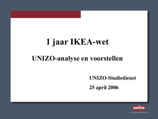 1 jaar IKEA-wet UNIZO-analyse en voorstellen