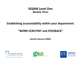 ISQAM Level One Module Three