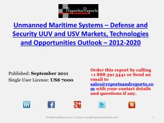 Overview of Unmanned Maritime Systems Industry – 2020