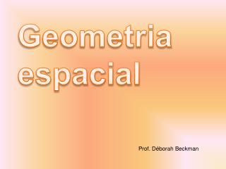 Geometria espacial