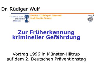 Dr. Rüdiger Wulf
