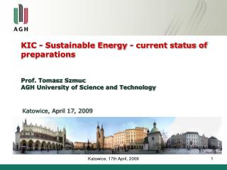 KIC - Sustainable Energy - current status of preparations