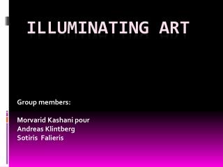 Illuminating art