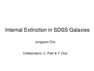 Internal Extinction in SDSS Galaxies