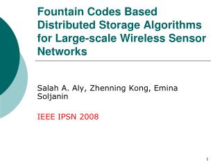 Fountain Codes Based Distributed Storage Algorithms for Large-scale Wireless Sensor Networks