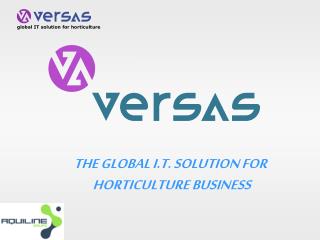 THE GLOBAL I.T. SOLUTION FOR HORTICULTURE BUSINESS