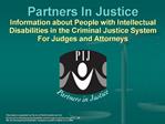 Partners In Justice