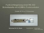 Funkverl ngerung einer RS 232-Schnittstelle mit 433MHz-Funkmodulen