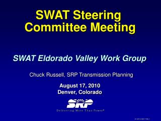 SWAT Steering Committee Meeting