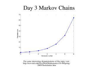 Day 3 Markov Chains