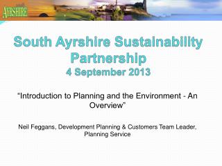 South Ayrshire Sustainability Partnership 4 September 2013