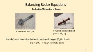 Balancing Redox Equations