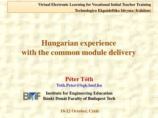 Hungarian experience with the common module delivery