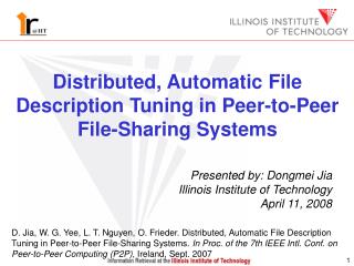 Distributed, Automatic File Description Tuning in Peer-to-Peer File-Sharing Systems