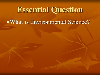 Essential Question