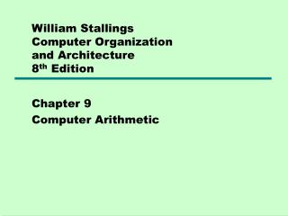 William Stallings Computer Organization and Architecture 8 th Edition