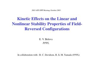 Kinetic Effects on the Linear and Nonlinear Stability Properties of Field-Reversed Configurations