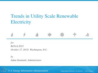 Trends in Utility Scale Renewable Electricity