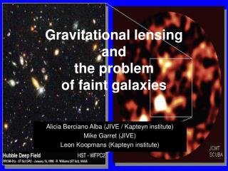 Gravitational lensing and the problem of faint galaxies