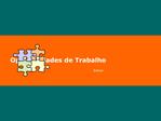 Oportunidades de Trabalho