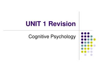 UNIT 1 Revision