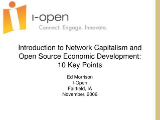 Introduction to Network Capitalism and Open Source Economic Development: 10 Key Points