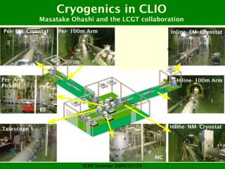 Cryogenics in CLIO Masatake Ohashi and the LCGT collaboration