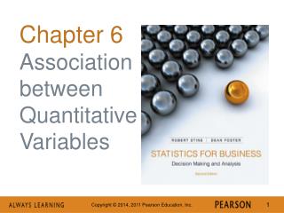 Chapter 6 Association between Quantitative Variables