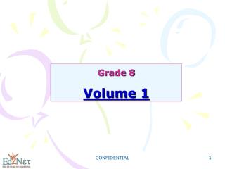 Grade 8 Volume 1