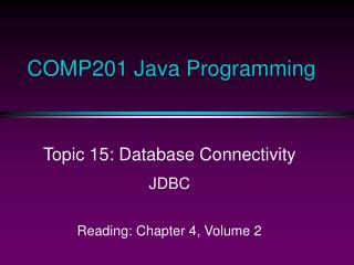 COMP201 Java Programming