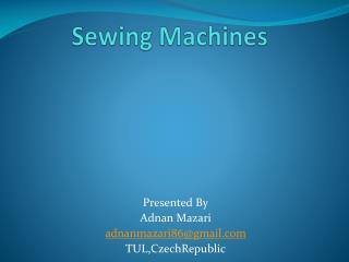 Sewing Machines