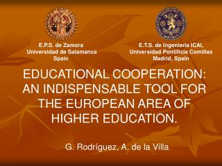 E.T.S. de Ingeniería ICAI, Universidad Pontificia Comillas Madrid, Spain