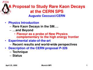 Physics Introduction Rare Kaon Decays in the SM…. …and Beyond