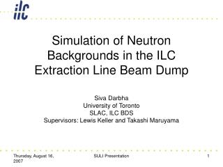 Simulation of Neutron Backgrounds in the ILC Extraction Line Beam Dump
