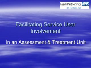 Facilitating Service User Involvement