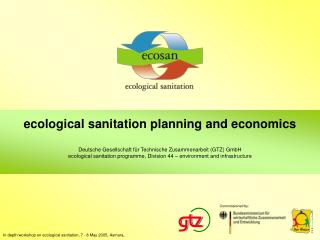 ecological sanitation p lanning and economics