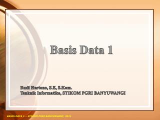 Basis Data 1