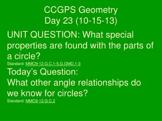 CCGPS Geometry Day 23 (10-15-13)