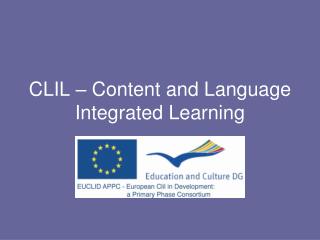 CLIL – Content and Language Integrated Learning