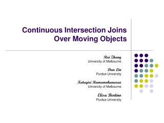 Continuous Intersection Joins Over Moving Objects