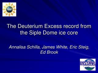 The Deuterium Excess record from the Siple Dome ice core