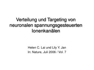 Verteilung und Targeting von neuronalen spannungsgesteuerten Ionenkanälen