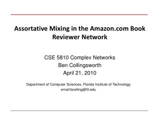 Assortative Mixing in the Amazon Book Reviewer Network