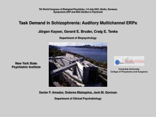 Task Demand in Schizophrenia: Auditory Multichannel ERPs